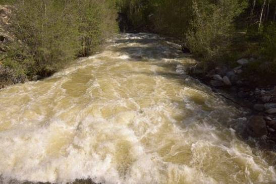 fast moving water