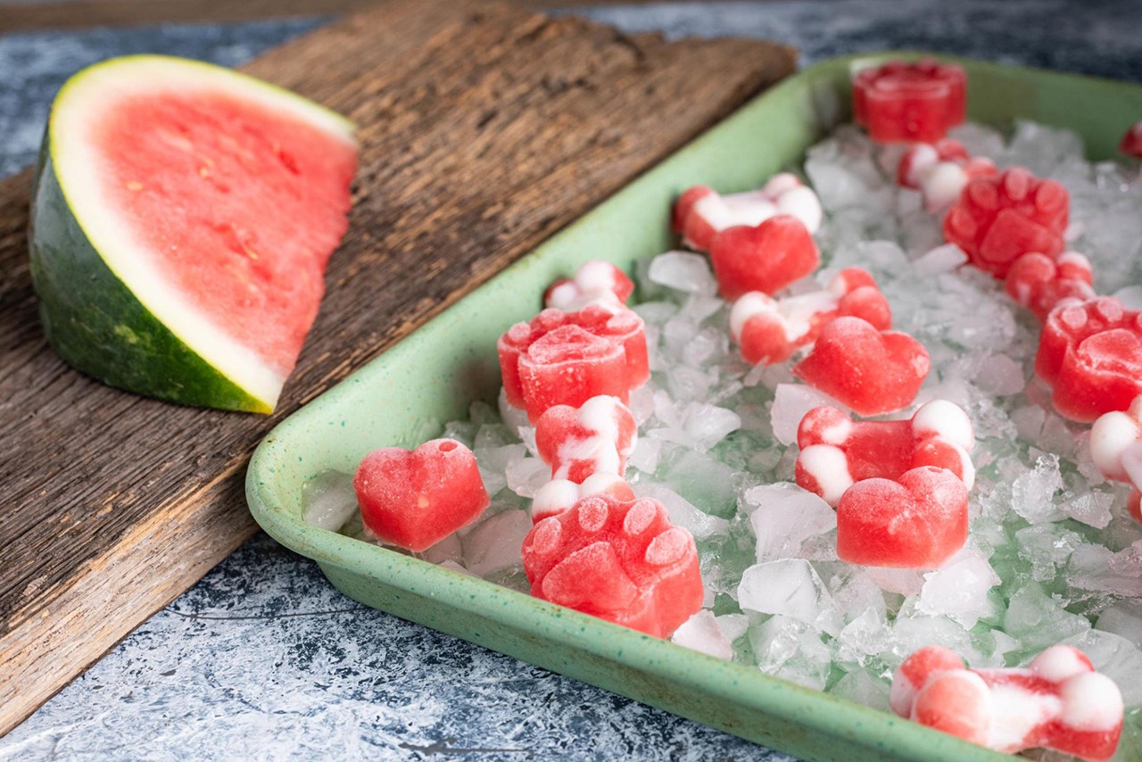 Frozen Watermelon & Cucumber Dog Treats